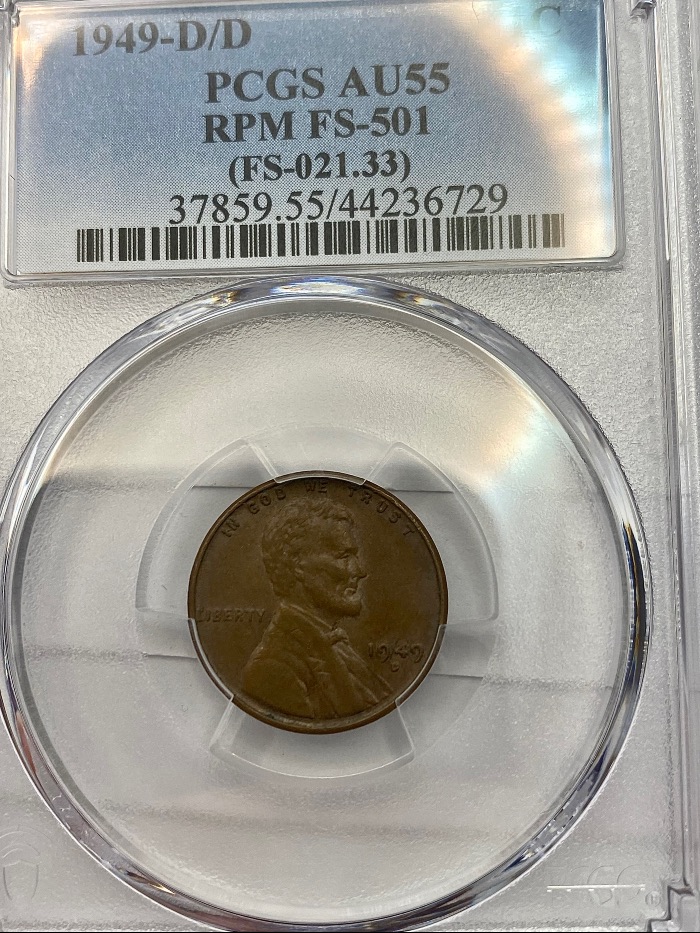 1949-D-LWC-RPM-FS-501.-PCGS-AU-55