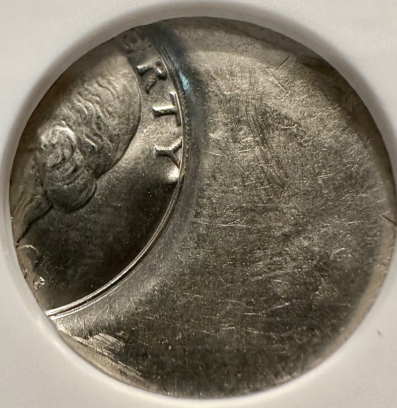 Washington-Quarter-Off-Center-Clad-Layer-Split-After-Strike