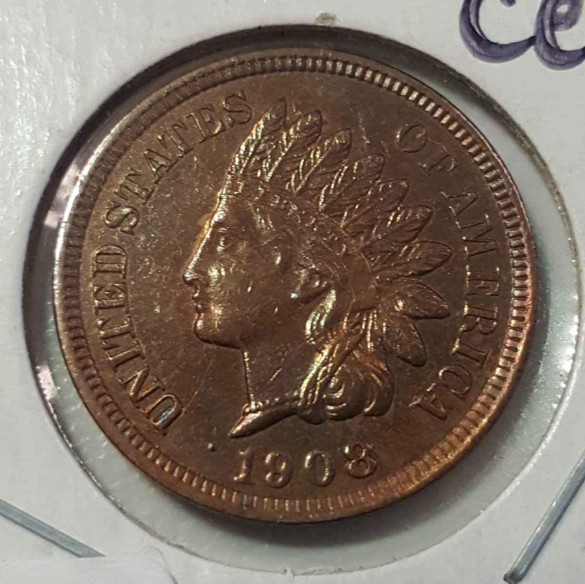 1908-Indian-Head-Cent---Funky-Obverse