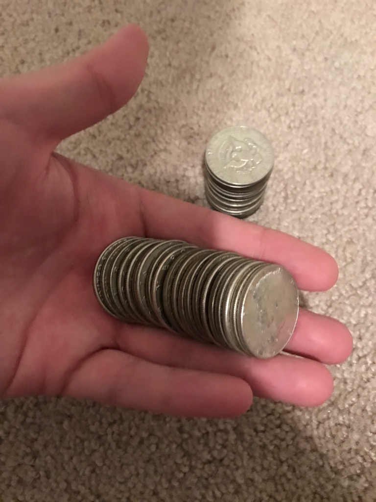 Parents-Came-To-Visit....dad-Brought-Me-2-Rolls-Of-Half-Dollars