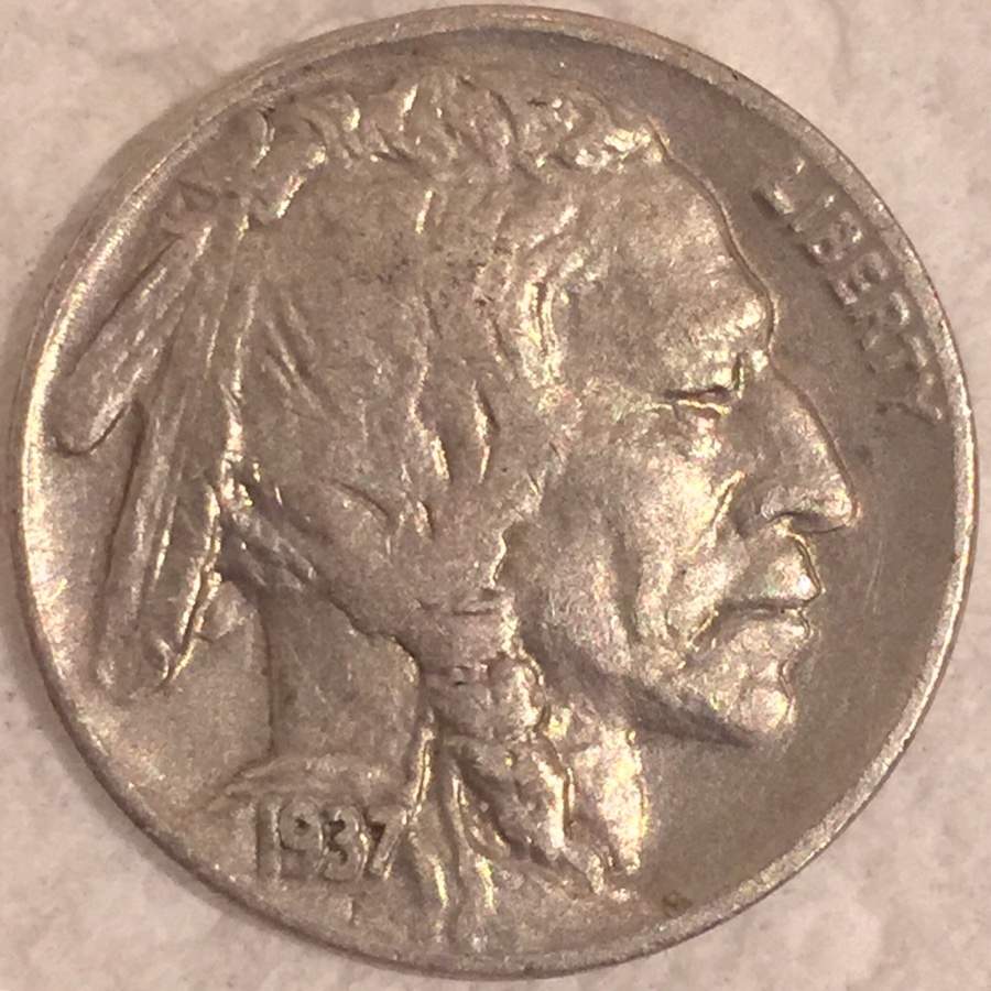 1937-Buffalo-Nickel...-Possibly-Double-Stuck?