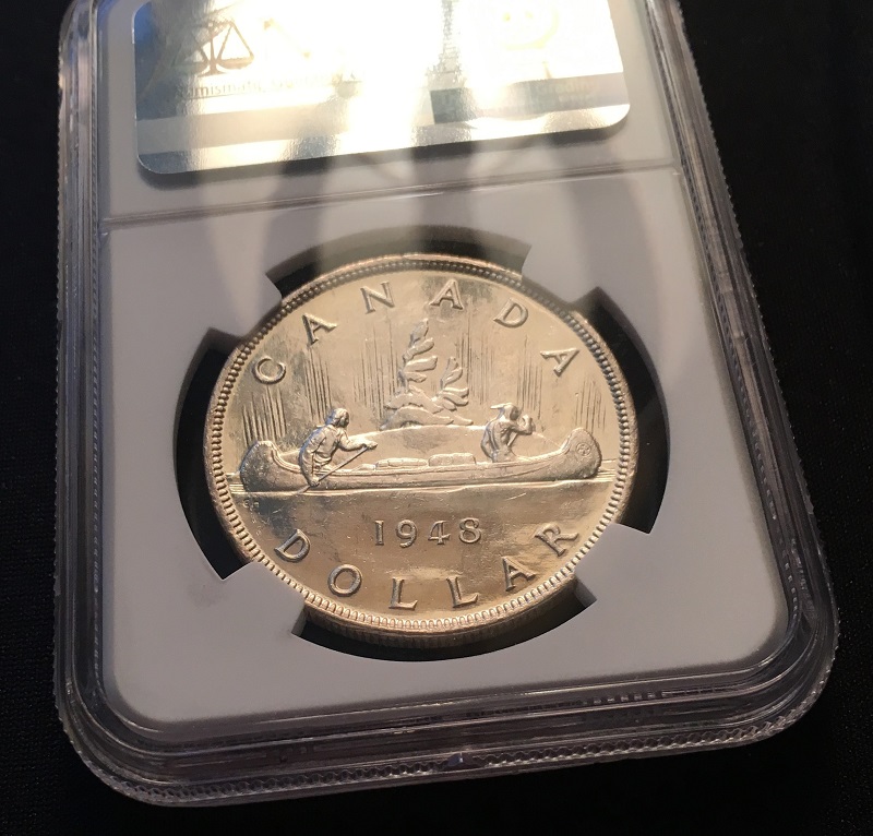1948-Canada-Dollar,-NGC-MS-62---Subjectivity-&-Price-Question