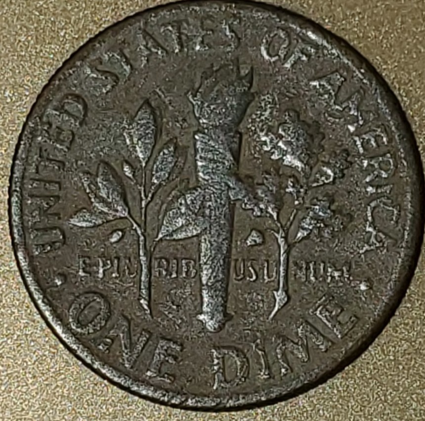 1972-D-Roosevelt-Dime-Struck-On-Wrong-Planchet