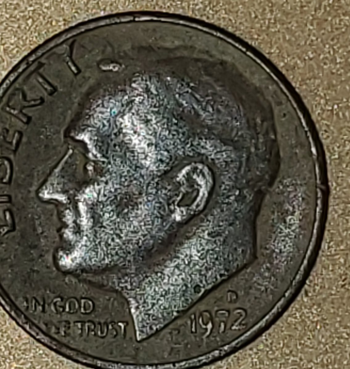 1972-D-Roosevelt-Dime-Struck-On-Wrong-Planchet