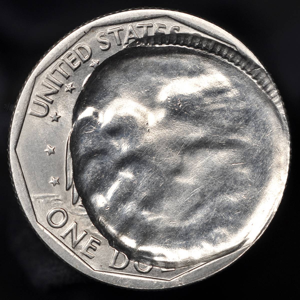 1979-S-SBA-Dollar-Struck-Through-Dime-Error