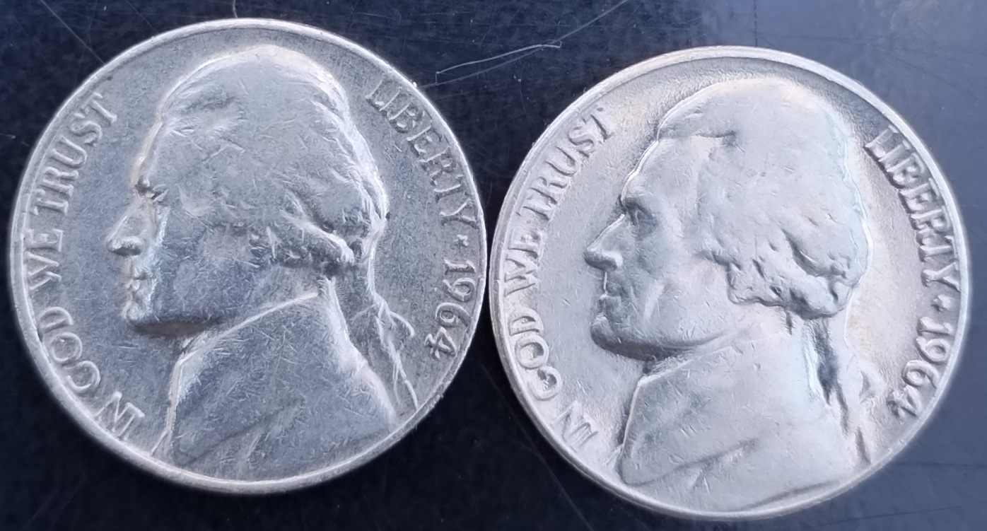 1964-And-1964-Nickel-D-Difference