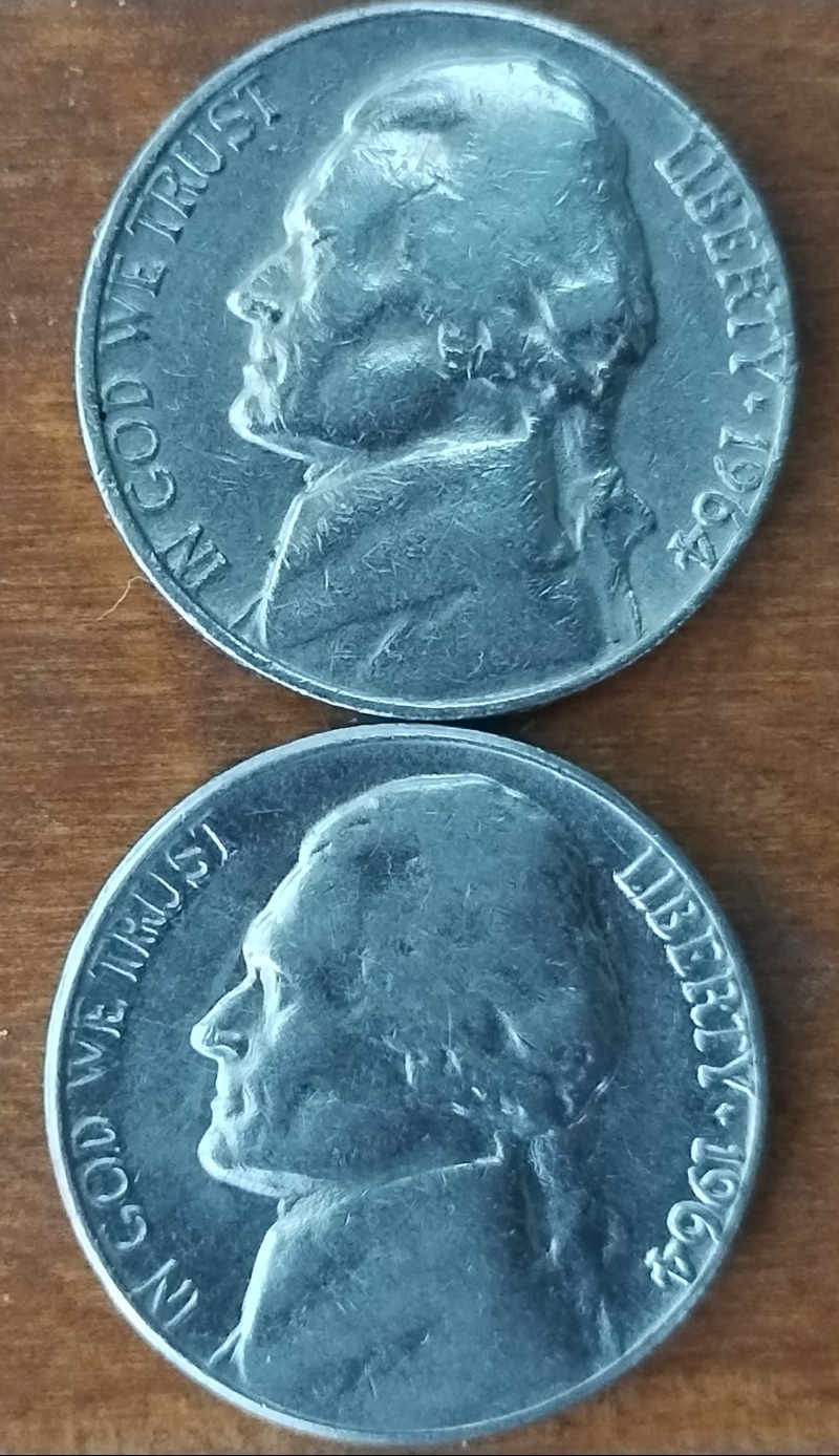 1964-And-1964-Nickel-D-Difference