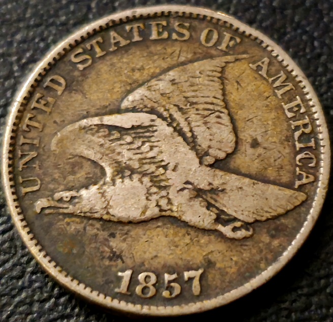1857-1c-Rev.-Die-Clash-W/25c,-Fa-901