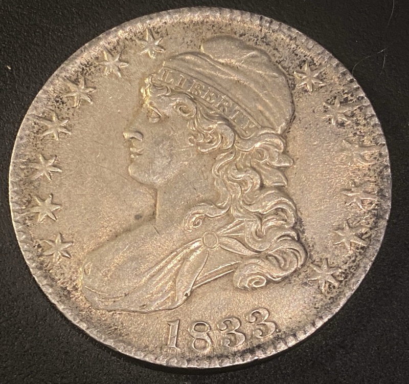 1833-Capped-Bust-Half-Dollar-For-Grading