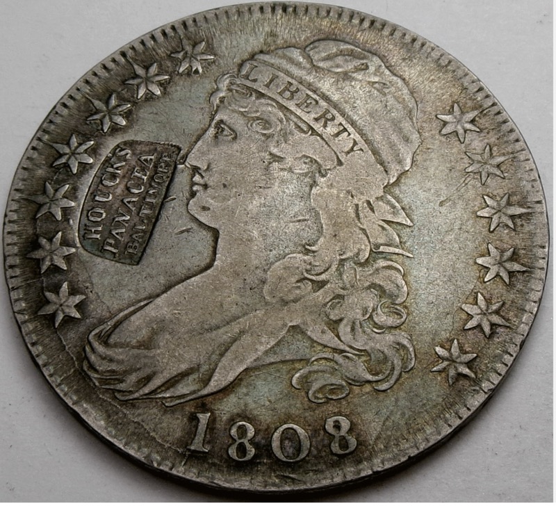 1808-Capped-Bust-Half-C/S-Houck's-Panacea