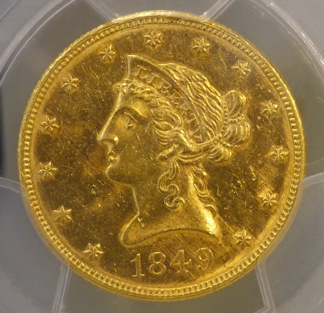 1849-Coronet-Eagle-PCGS-Vs-You