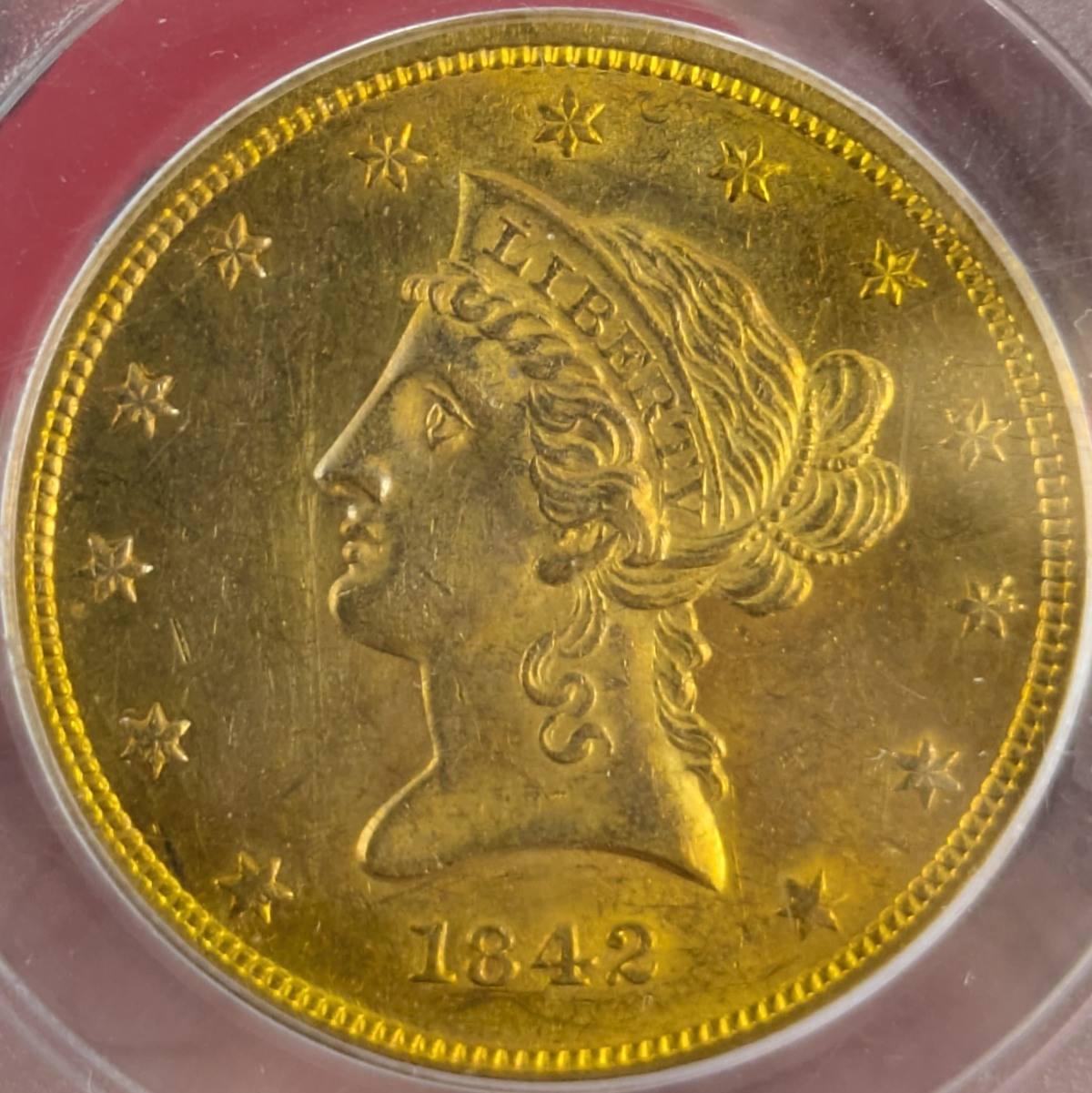 1842-Coronet-Eagle-PCGS-Vs-You-Not-My-Coin