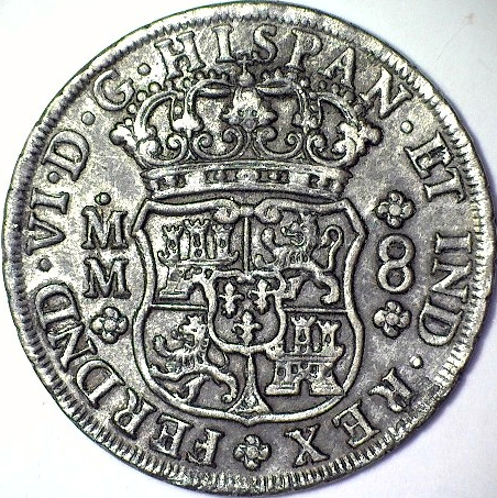 1755-Pillar-Dollar,-Mexico-Mint,-Assayers-Manuel-De-Le�n-&-Manuel-Assor�n
