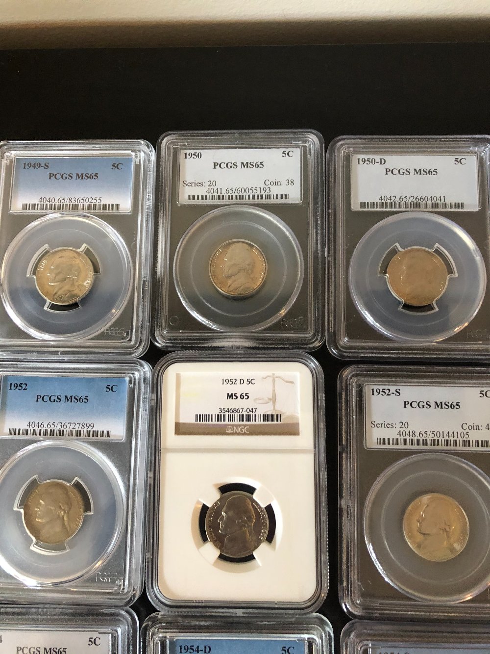 Jefferson-Nickel-Graded-Set-1938-1964-Including-Proofs