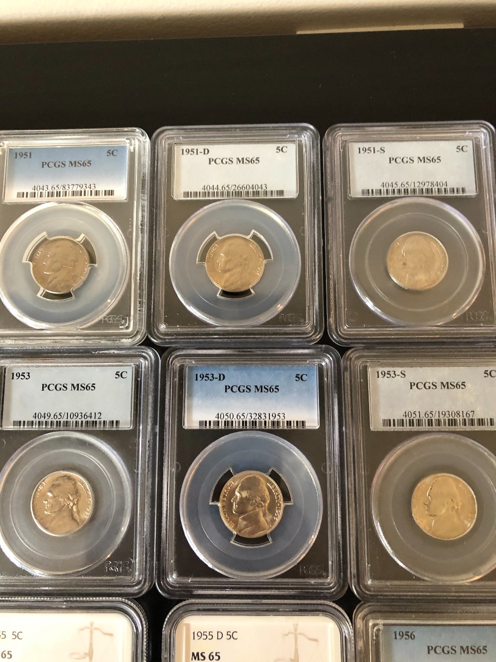 Jefferson-Nickel-Graded-Set-1938-1964-Including-Proofs
