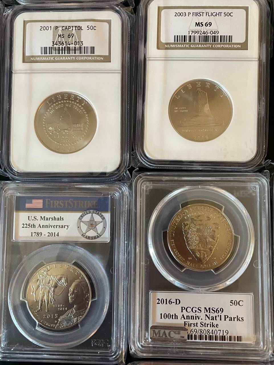 Modern-Commemorative-Half-Graded-Set