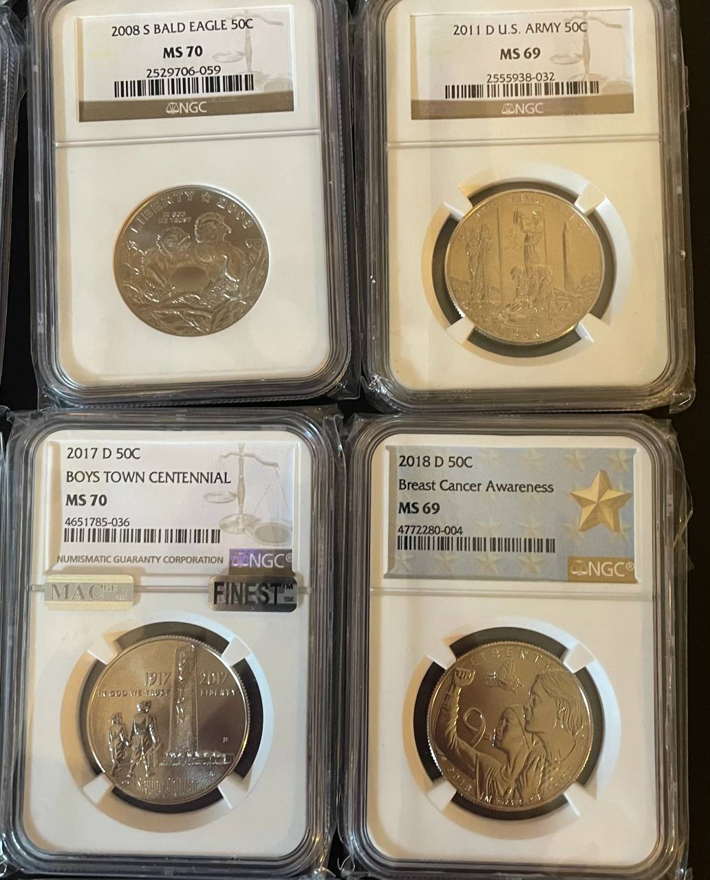 Modern-Commemorative-Half-Graded-Set