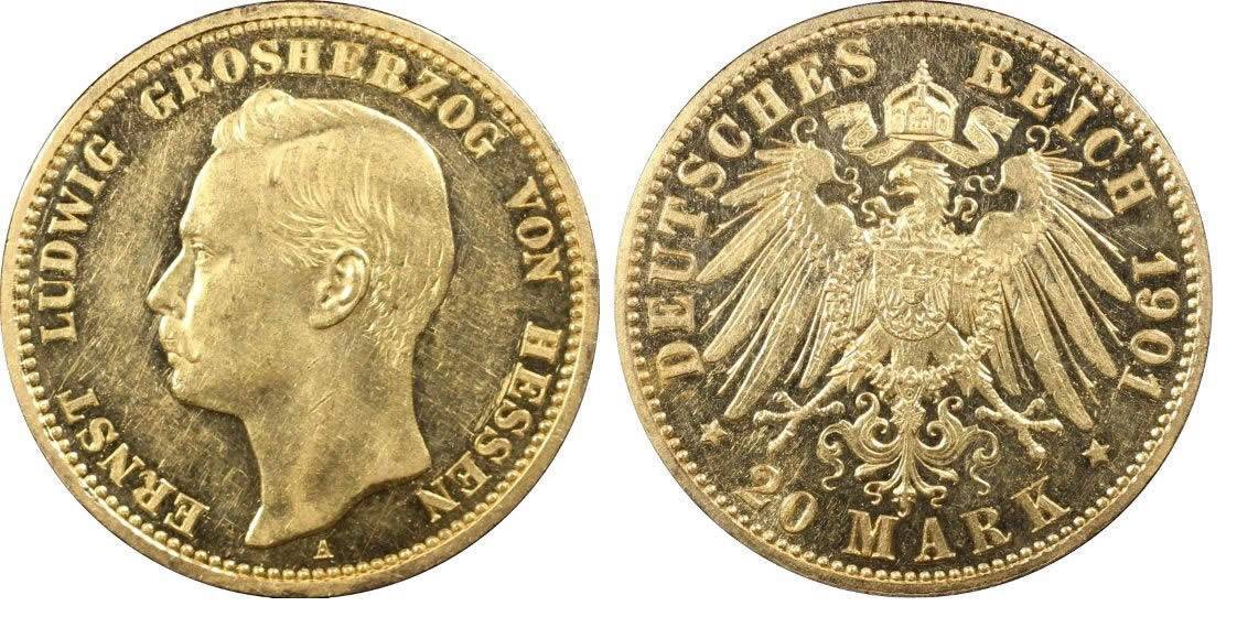 20-Mark-Hessen-Germany-1911