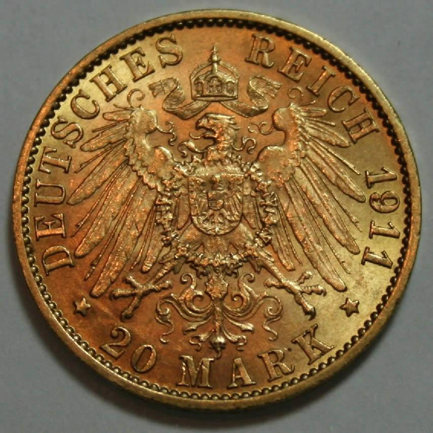 20-Mark-Hessen-Germany-1911