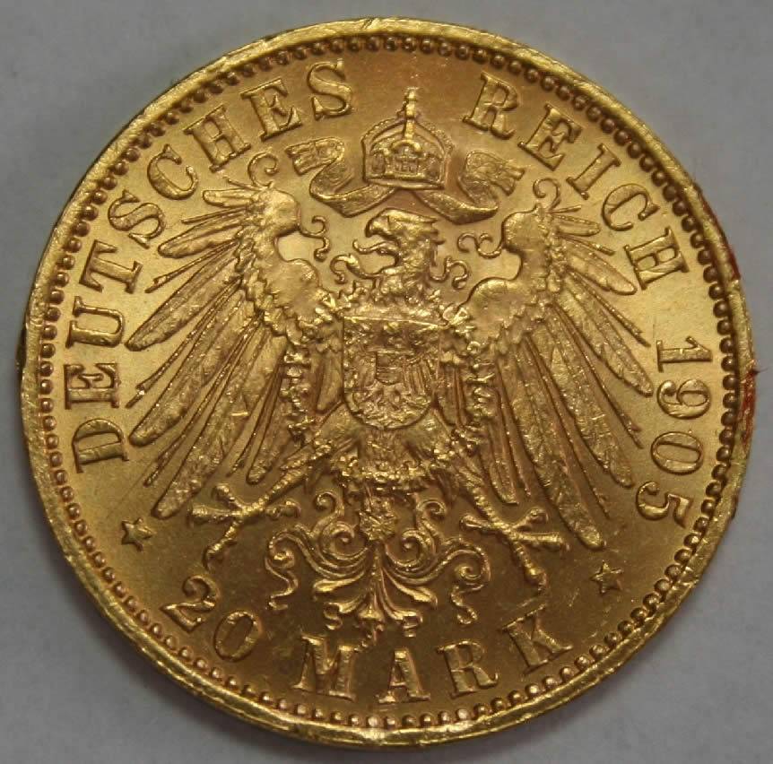 20-Mark-Saxony-Germany-1905