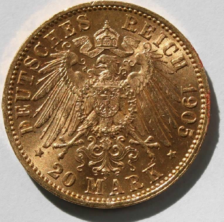 20-Mark-Saxony-Germany-1905