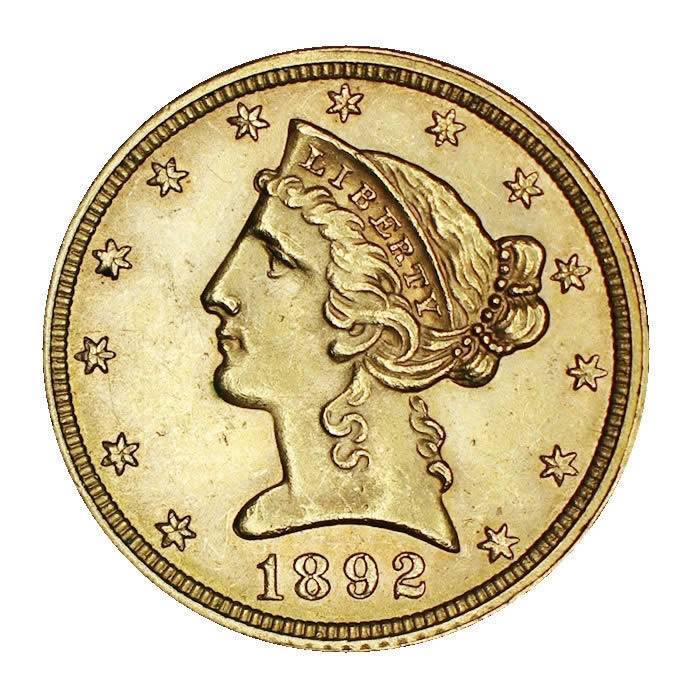 1892-5-Dollar-Gold-Lady-Liberty