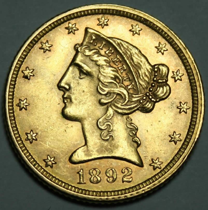 1892-5-Dollar-Gold-Lady-Liberty