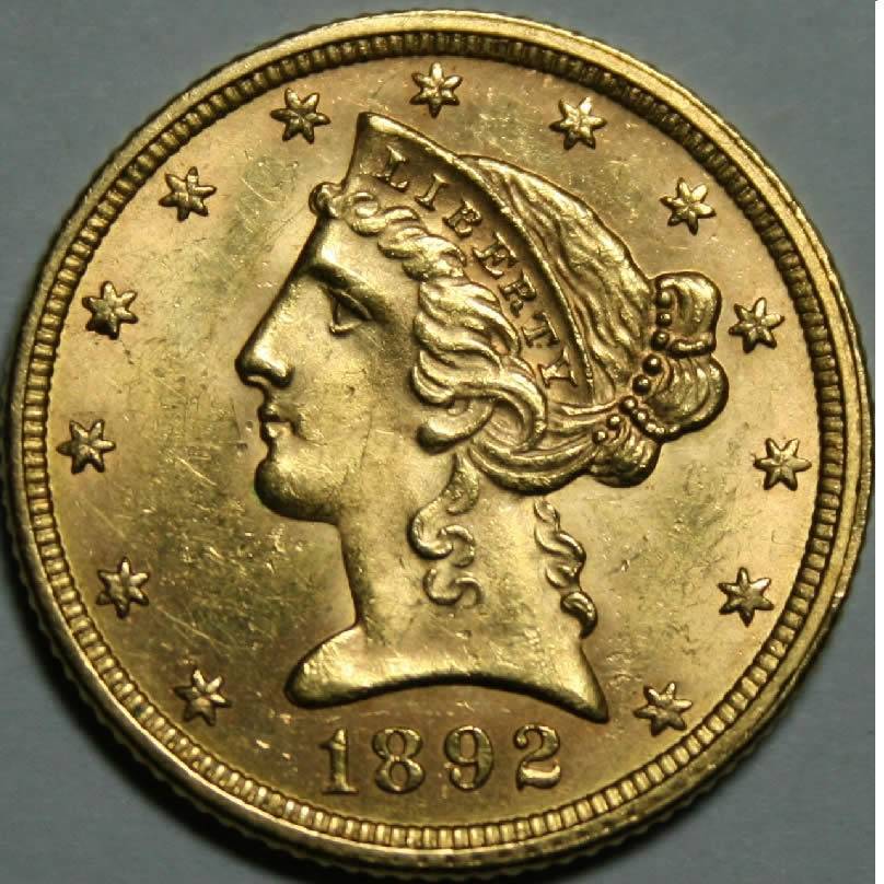1892-5-Dollar-Gold-Lady-Liberty