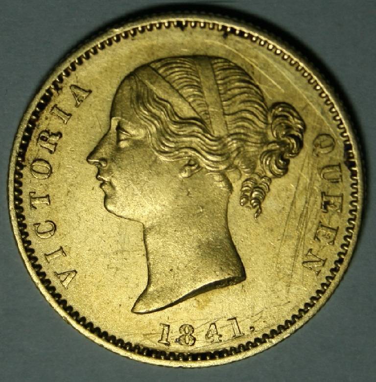 Your-Opinion:--1-Mohur-1841-Queen-Victoria