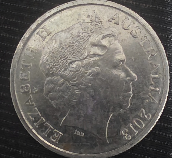 2013-Australian-5-Cent-With-Multiple-Cuds-On-Lettering-On-Coin