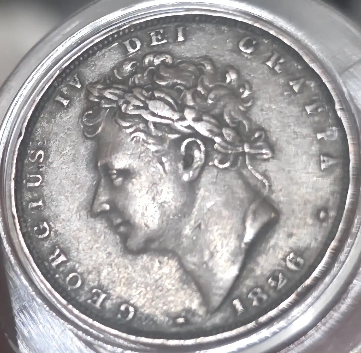 1826-King-George-Farthing-With-Mysterious-Crop-Circle-On-I