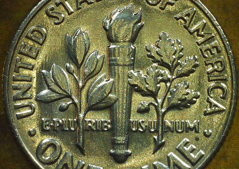 1965-Roosevelt-Dime-W/Full-Bands