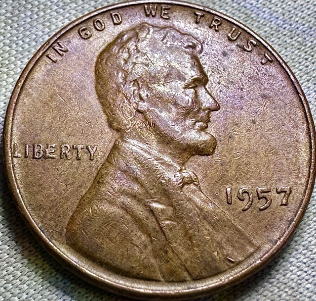 1957-Lincoln-Cent--Bie-II-F-4-
