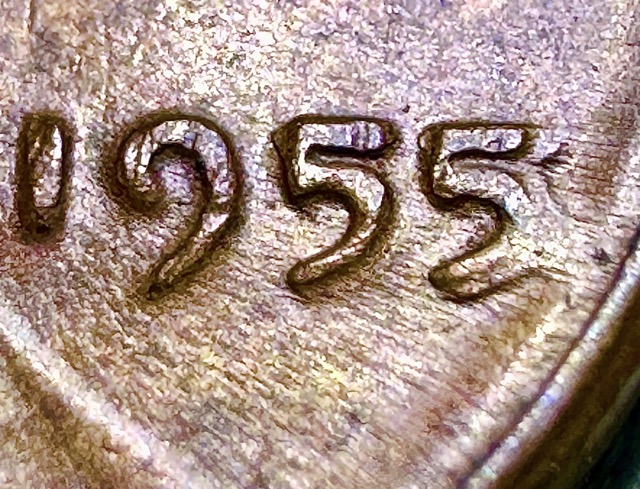 1955-Lincoln-Cent--Cracked-Skull,-DDD-