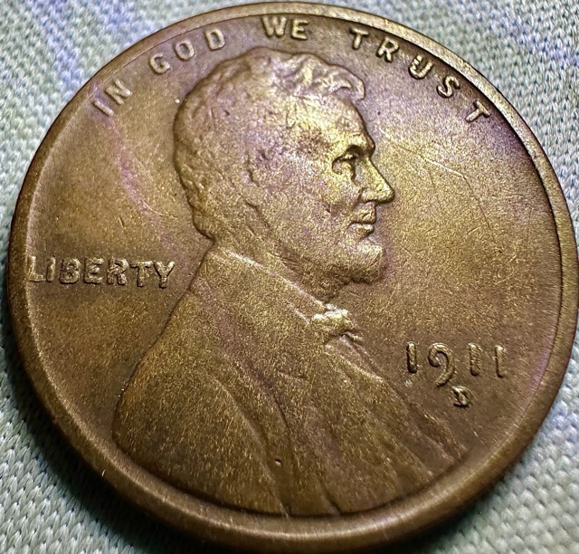 1911-D-Lincoln-Wheat-Cent--Die-Crack-