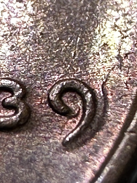 1939-S-Lincoln-Wheat-Cent,-Die-Chip,-DDD?
