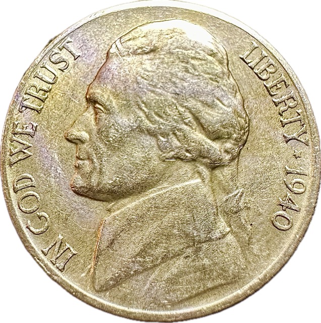 1940-S-Jefferson-Nickel-Lamination+die-Crack