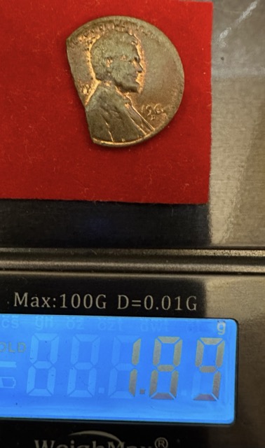 1964-D-Lincoln-Cent-Ragged-Clip-Thin-Planchet--Off-Weight