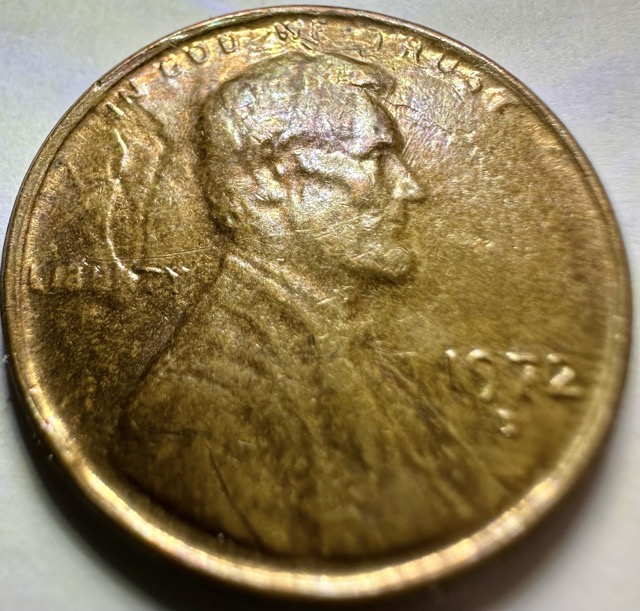 1972-D-Lincoln-Cent-Struck-Thru,-Lam-Or-Cap-Srike?