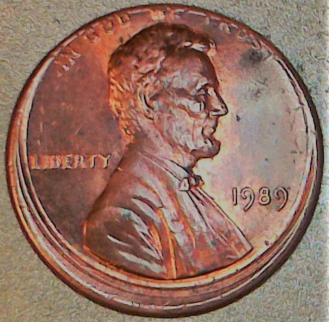 1989-Lincoln-Memorial-Cent,-Maybe-Mad,-Off-Centered?
