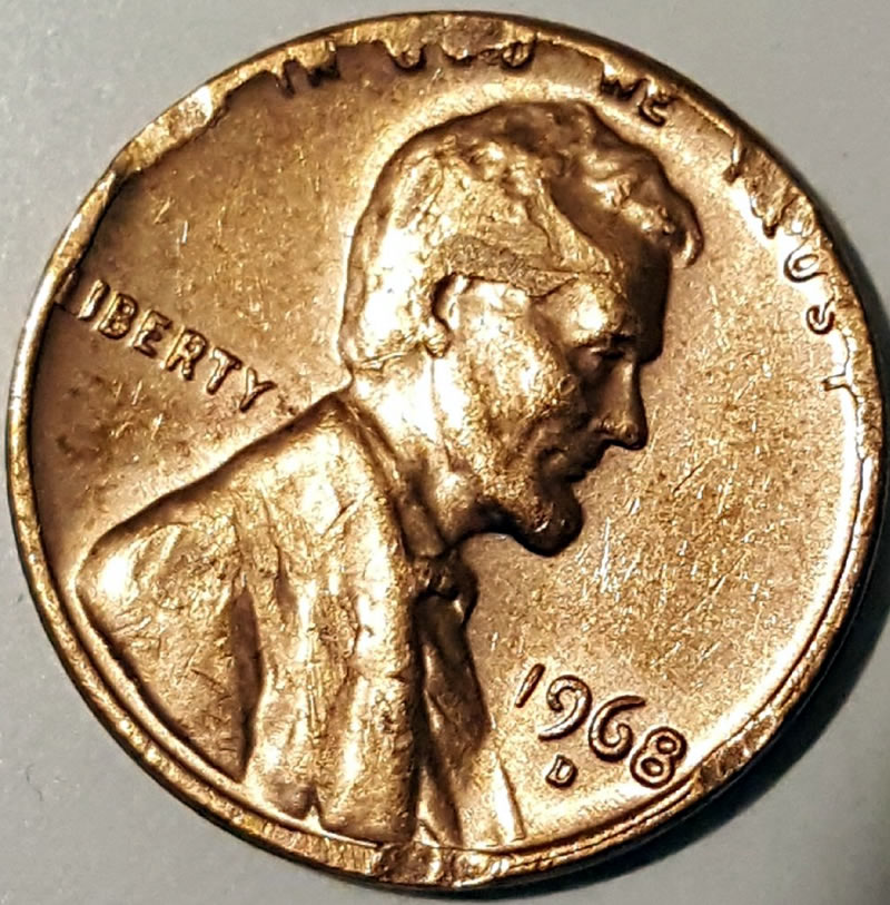 1968-Lincoln-Penny-D-Mint-Mark-Damaged-Or-Error?