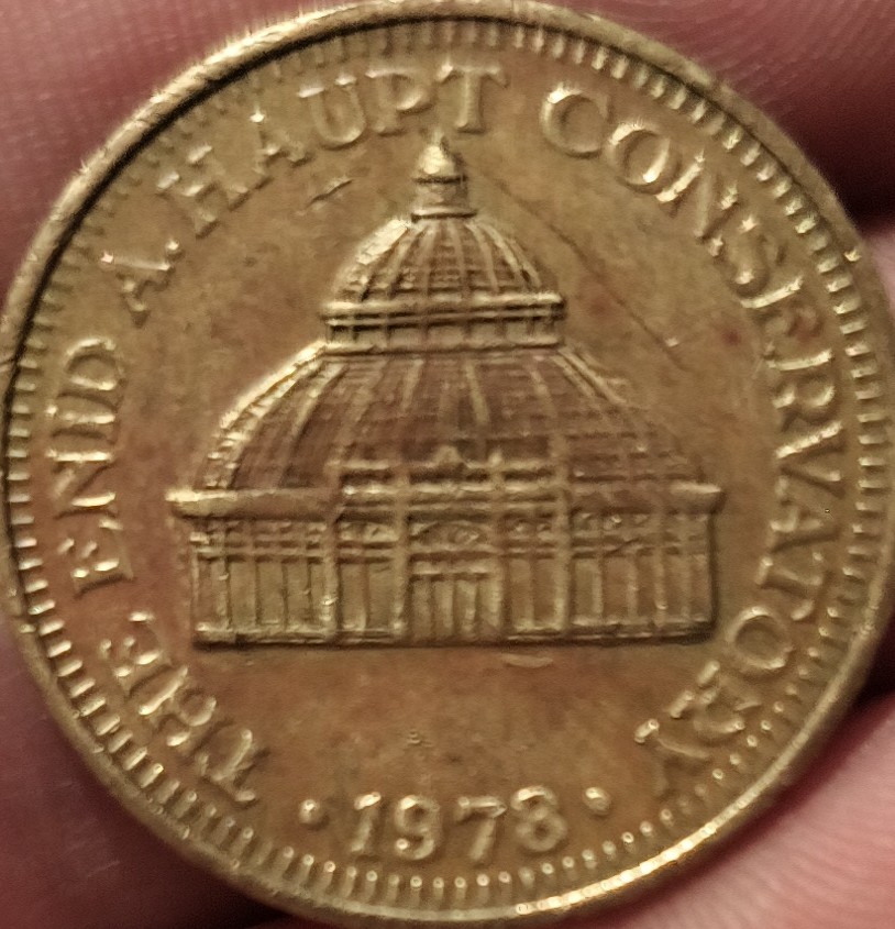 Token-Identification-Id:-The-Enid-A.-Haupt-Conservatory-Token/-Glass-Building-/-1978