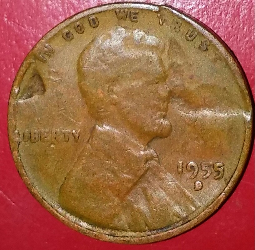 1955-D-Penny-Wondering-If-It-Is-An-Error-Or-Just-Really-Messed-Up?