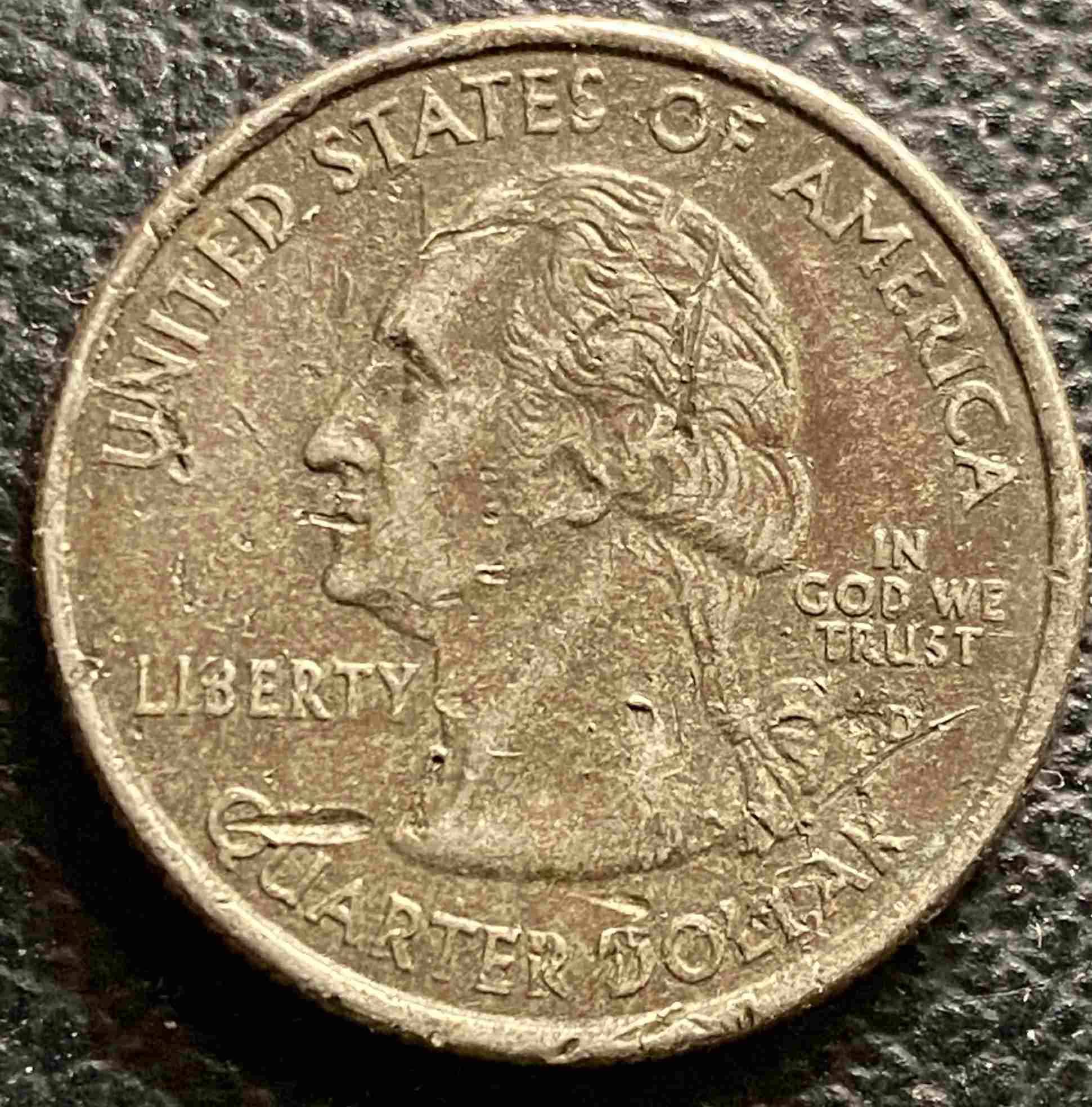 2004-Iowa-Quarter--Question-About-The-Color?