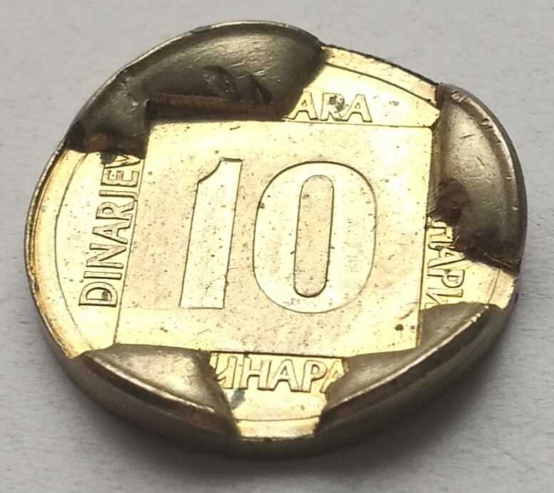 10-Dinara-1988-Jugoslavija-/-Cud-Error