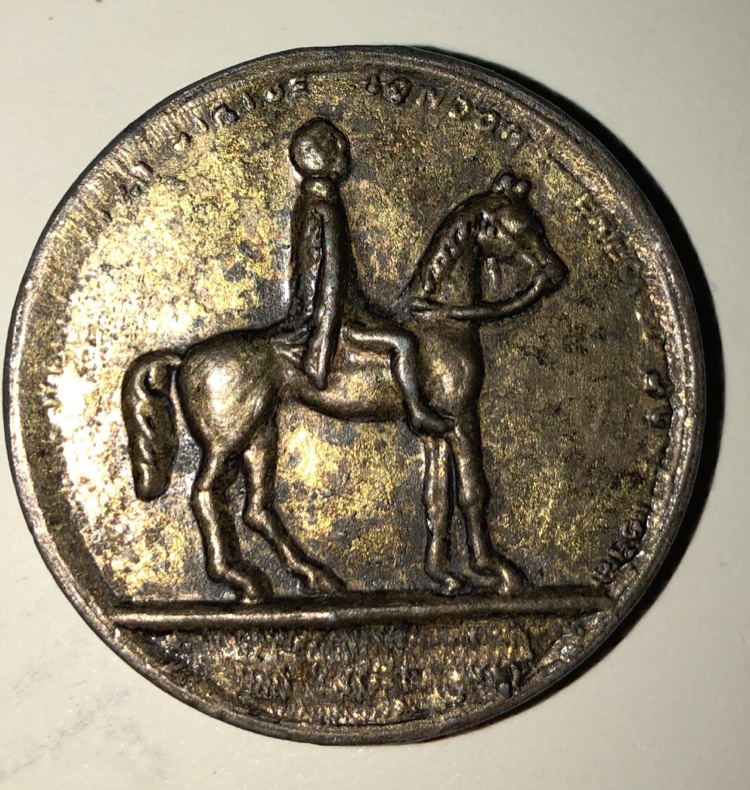 Duke-Of-Wellington-Medal-Or-Token?-Id:-Copy-Of-Wellington-Equestrian-Statue-Medal