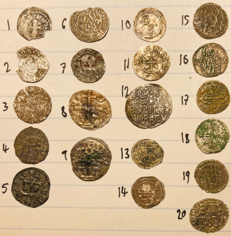 Serbian-&-Hungarian-Small-Medieval-Silver-Coins---Fake?