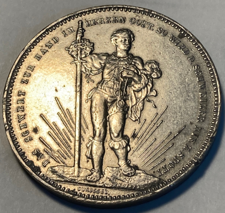 Basel-Sch�tzenfest-5-Francs-Shooting-Thaler-Base-Metal-Copy---Any-Historic-Interest?