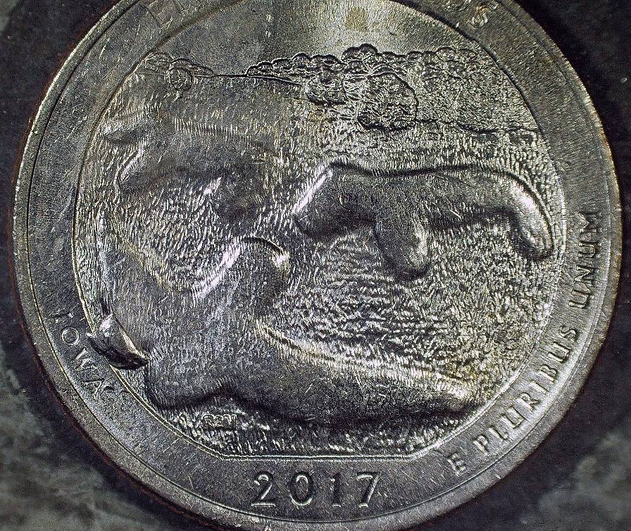 2017-P-Effigy-Mounds-Large-Die-Chip-On-Reverse,-8-O'clock-Behind-Bird