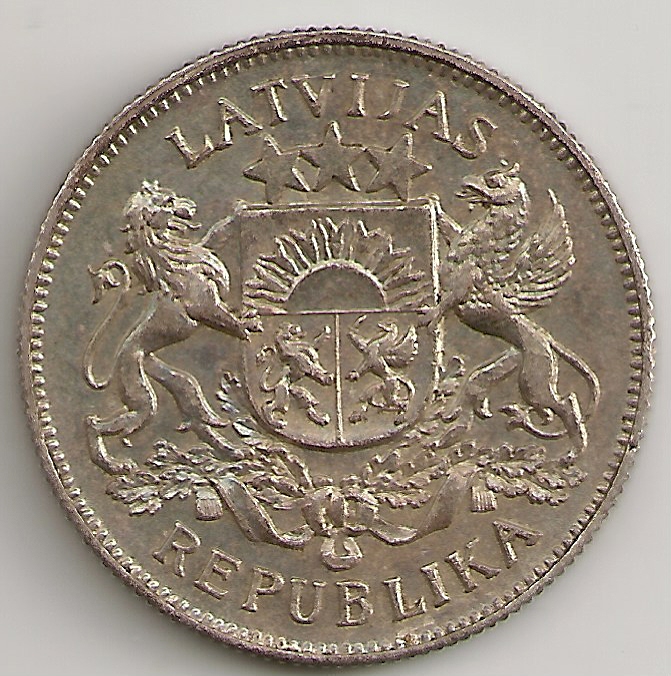 Latvian-1926-2-Lati-Coin